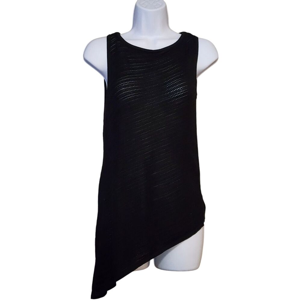 White House Black Market Black Asymmetric Sweater Size XS